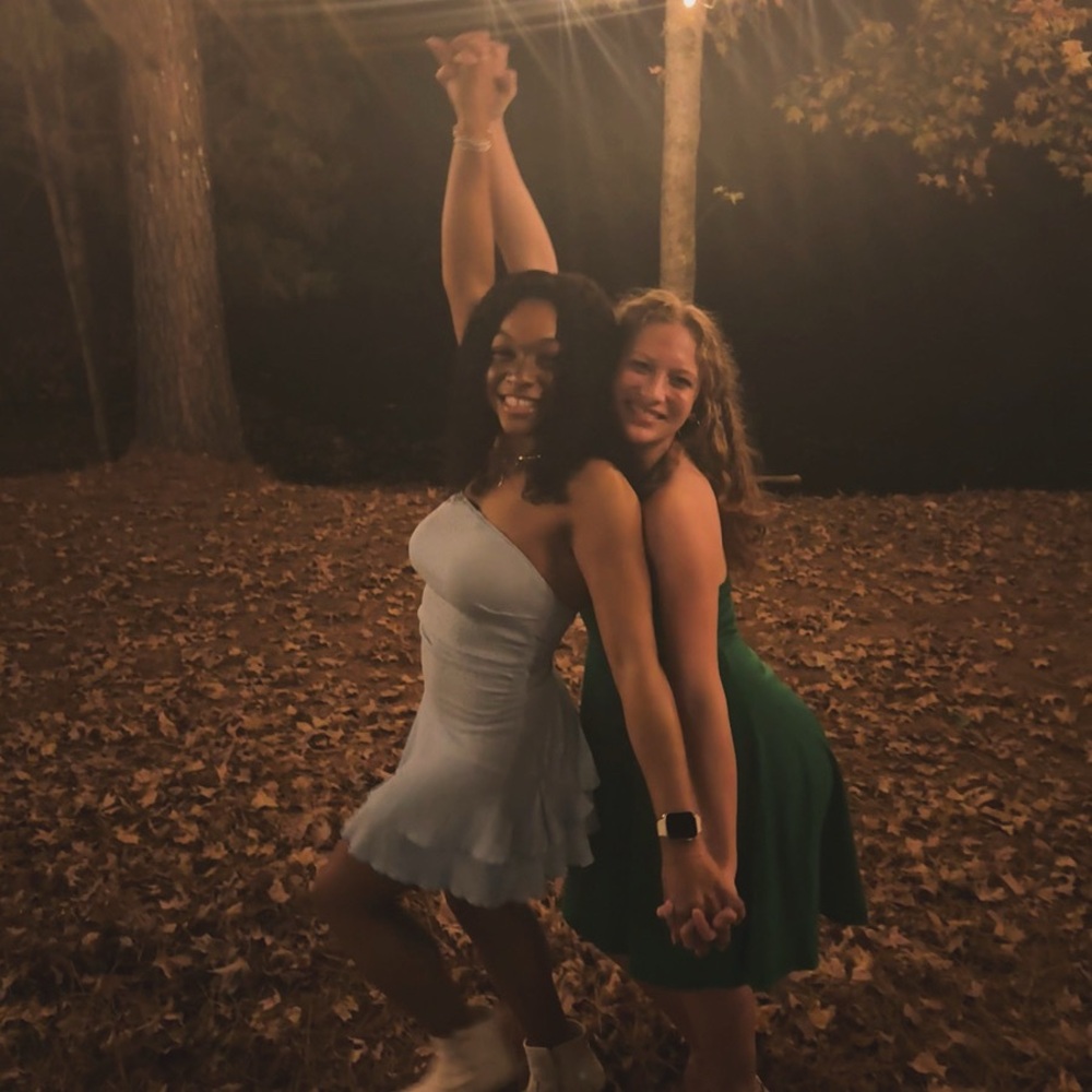 Elegant Blue Strapless Dress